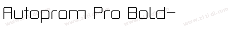 Autoprom Pro Bold字体转换 Autoprom Pro Bold字体转换
